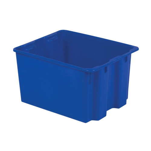 Contenants Stack-N-Nest Polylewton, 12" x 21" x 17", Bleu NTL Industrial