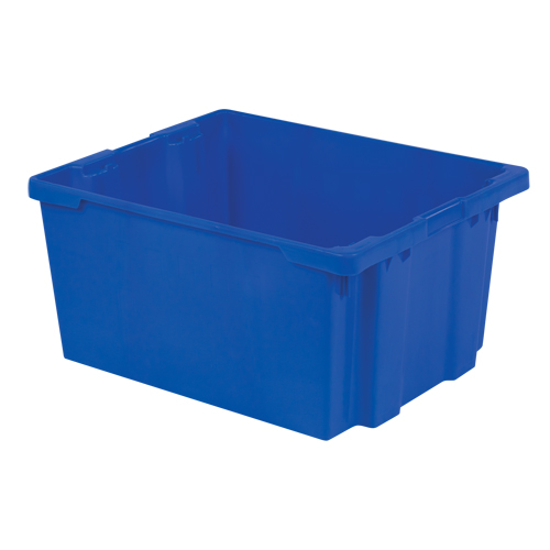 Contenants Stack-N-Nest Polylewton, 15,1" x 30,1" x 24", Bleu NTL Industrial