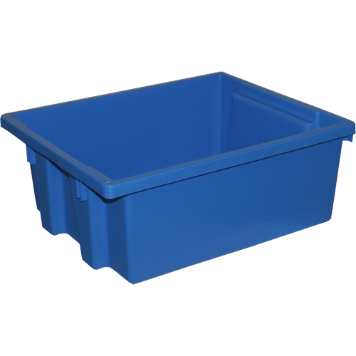 Stack-N-Nest&reg; Storage Bins, 6" x 15.25" x 12.25", Blue NTL Industrial