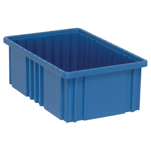 Contenants Divider Box, Plastique, 16,5" la x 10,9" p x 6" h, Bleu NTL Industrial