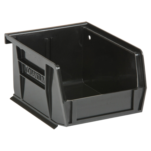 Ultra Stack & Hang Bin, 4-1/8" W x 3" H x 5-3/8" D, Black NTL Industrial
