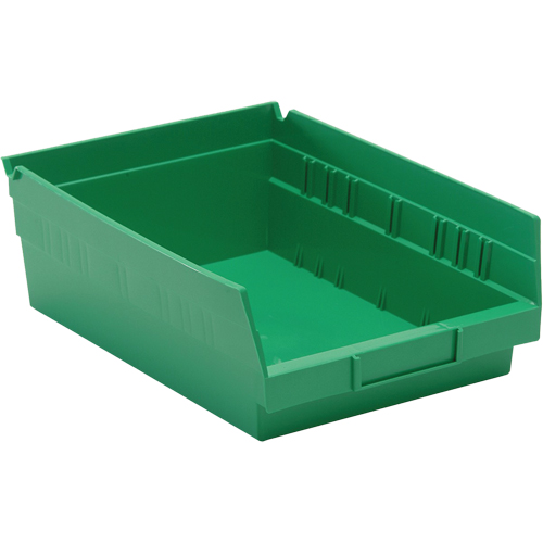 Bacs pour tablette, 8-3/8" la x 4" H x 11-5/8" p, Vert, Capacit&eacute; 30 lb NTL Industrial