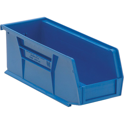 Ultra Stack & Hang Bin, 4-1/8" W x 4" H x 10-7/8" D, Blue NTL Industrial