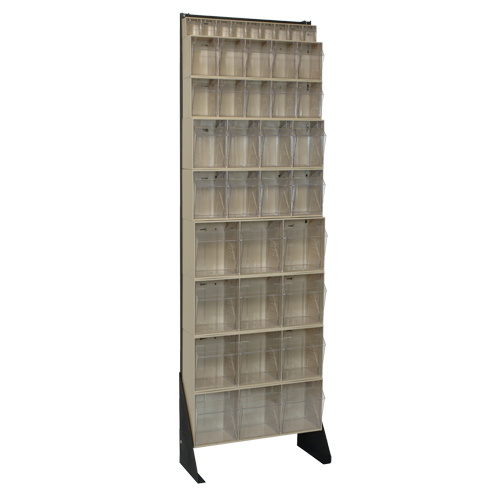 Tip-Out Bins Stand, 23-5/8" W x 8" D x 75" H, 36 Drawers NTL Industrial