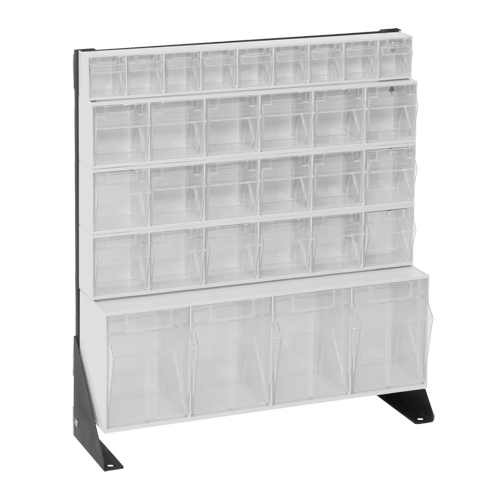 Tip-Out Bins Stand, 23-5/8" W x 8" D x 28" H, 31 Drawers NTL Industrial