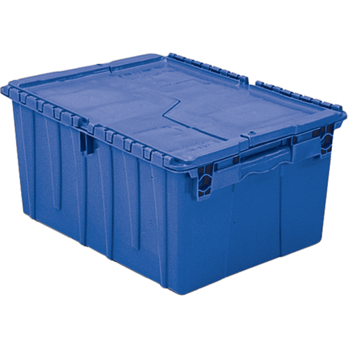 Contenants de distribution Flipak en plastique poly&eacute;thyl&egrave;ne (PE), 11,8" x 9,8" x 7,7", Bleu NTL Industrial