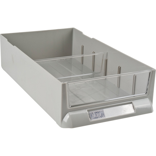 Replacement Drawer for KPC-100 Parts Cabinets, Plastic, 6-3/8" W x 11-3/10" D x 2-11/16" H, Grey NTL Industrial