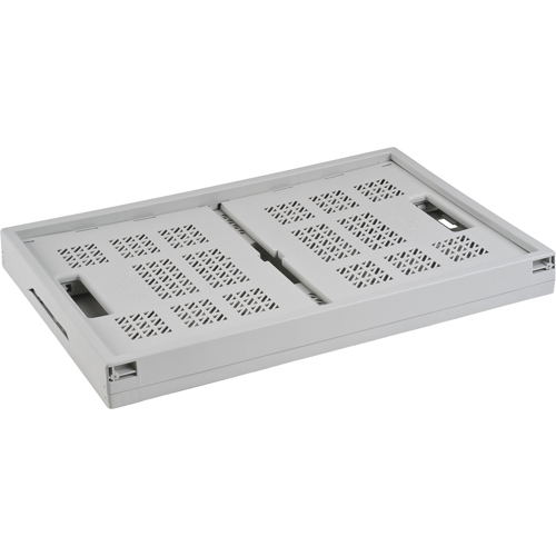 Bac repliable, 21" lo x 14" la x 10,5" h, Gris NTL Industrial