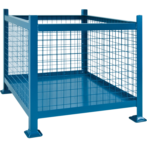 Contenants de vrac empilables, 40,5" la x 48,5" p x 30" h, Capacit&eacute; de 3000 lb NTL Industrial