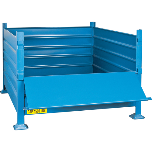 Bulk Stacking Containers, 30" H x 34.5" W x 40.5" D, 4500 lbs. Capacity NTL Industrial