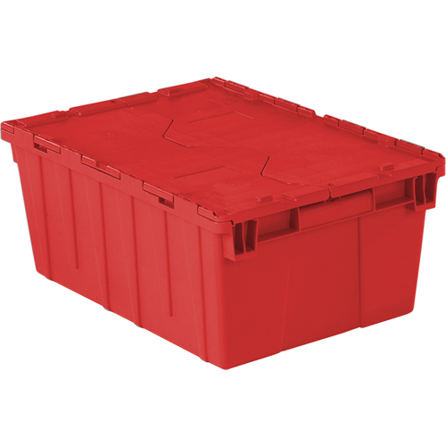 Contenants de distribution Flipak en plastique poly&eacute;thyl&egrave;ne (PE), 21,9" x 15,2" x 9,3", Rouge NTL Industrial