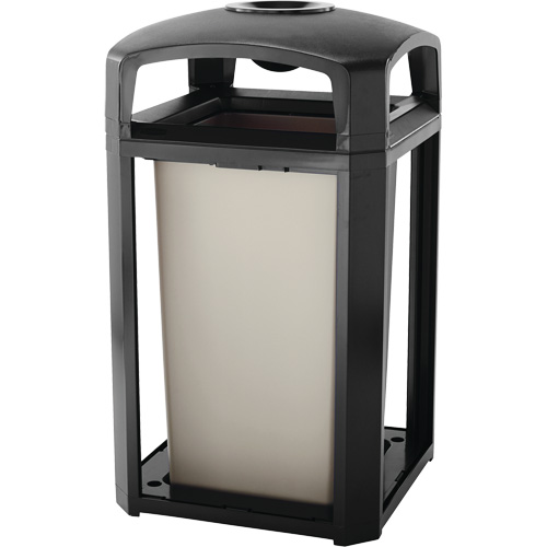 Landmark Series Classic Ash Tray & Waste Receptacle, Plastic, 50 US gal. Capacity, 46-1/2" Height NTL Industrial