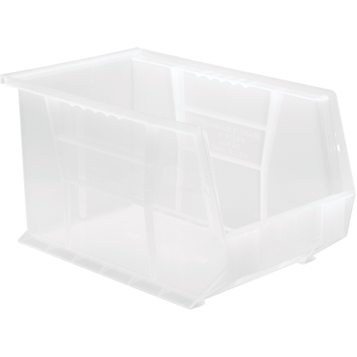 Clear-View Ultra Stack & Hang Bin, 8-1/4" W x 8" H x 13-5/8" D, Clear NTL Industrial
