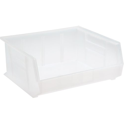 Clear-View Ultra Stack & Hang Bin, 16-1/2" W x 7" H x 14-3/4" D, Clear NTL Industrial