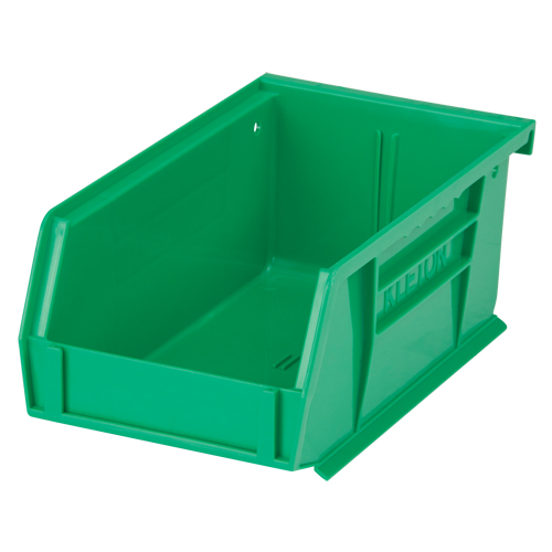Stack & Hang Bin, 4-1/8" W x 3" H x 7-3/8" D, Green NTL Industrial