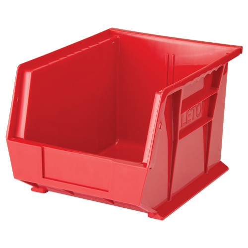 Bac empilable & &agrave; suspendre, 8-1/4" la, 7" h x 10-3/4" p, Rouge NTL Industrial