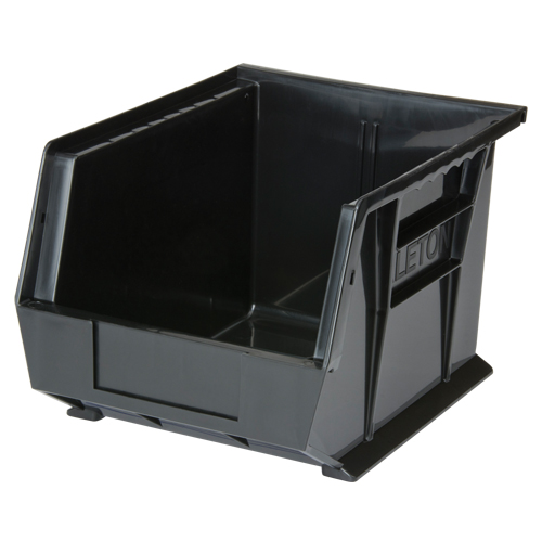 Stack & Hang Bin, 8-1/4" W x 7" H x 10-3/4" D, Black NTL Industrial