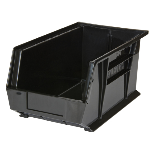 Stack & Hang Bin, 8-1/4" W x 7" H x 14-3/4" D, Black NTL Industrial