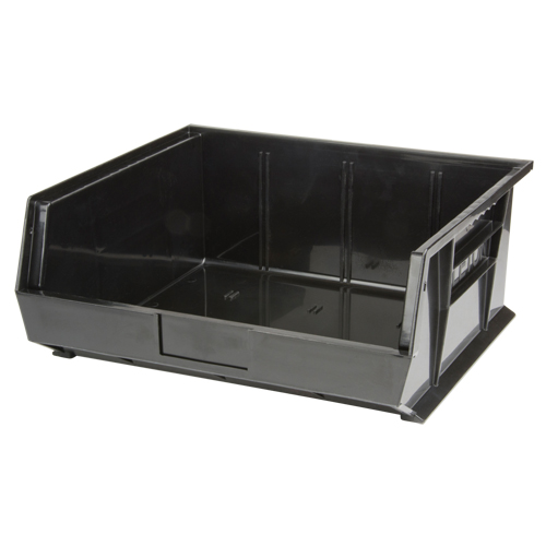 Stack & Hang Bin, 16-1/2" W x 7" H x 14-3/4" D, Black NTL Industrial