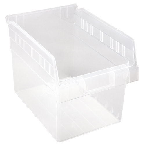 Bacs pour &eacute;tag&egrave;re Store-Max, 8-3/8" la x 8" H x 11-5/8" p, Transparent, Capacit&eacute; 44 lb NTL Industrial