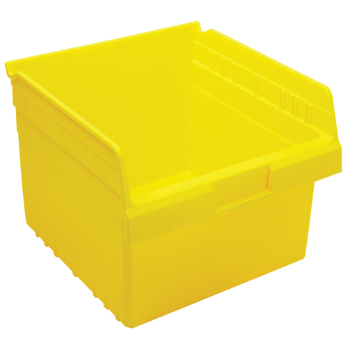 Store-Max Shelf Bins, 11-1/8" W x 8" H x 11-5/8" D, Yellow, 44 lbs. Capacity NTL Industrial