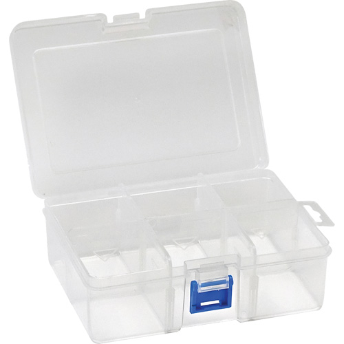 Boîte &agrave; compartiments en plastique, 4,75" la x 6,75" p x 2,25" h, 6 compartiments NTL Industrial