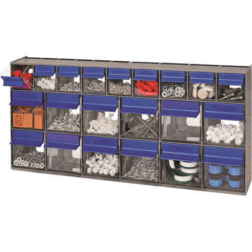 Compartiments pour bacs inclinables, 23-5/8" la x 3-5/8" p x 11-1/6" h, 21 tiroirs NTL Industrial