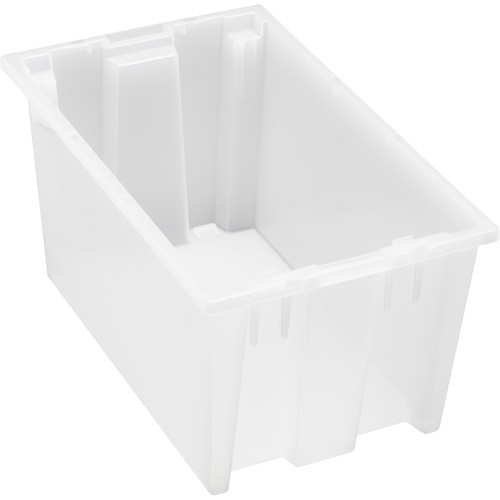 Contenant robuste Stack & Nest, 9" x 11" x 18", Transparent NTL Industrial