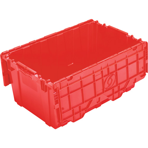 FP243C FliPak Nestable Tote, 26.9" x 16.9" x 12.1", Red NTL Industrial