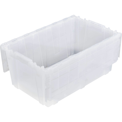 FP243C FliPak Nestable Tote, 26.9" x 16.9" x 12.1", Clear NTL Industrial