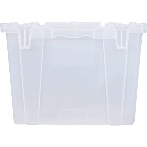 FP243C FliPak Nestable Tote, 26.9" x 16.9" x 12.1", Clear NTL Industrial