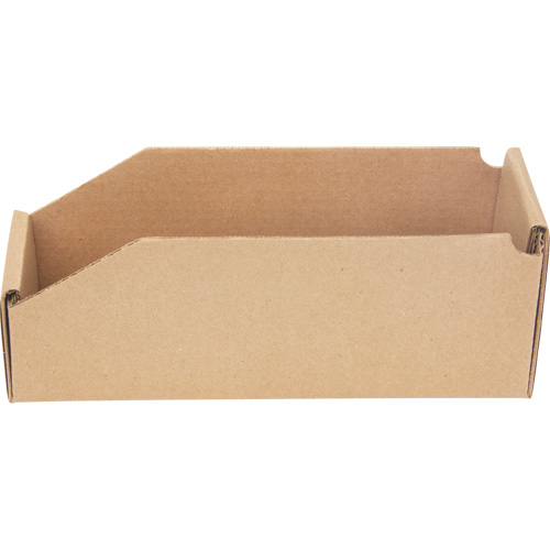 Boîtes profondes en carton ondul&eacute;, 3-3/4" la x 11-1/4" p x 4-1/2" h, Beige NTL Industrial
