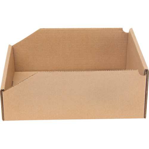 Deep Corrugated Parts Bins, 11-3/4" W x 11-1/4" D x 4-1/2" H, Beige NTL Industrial