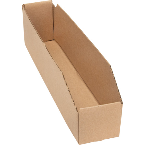Deep Corrugated Parts Bins, 1-7/8" W x 17-1/8" D x 4-1/2" H, Beige NTL Industrial