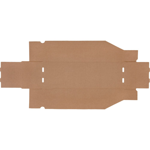 Boîtes profondes en carton ondul&eacute;, 5-3/4" la x 17-1/4" p x 4-1/2" h, Beige NTL Industrial