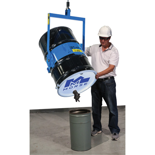 Ensemble de l&egrave;ve-baril manuel inclinable, Baril de 55 gal. US (45 gal. imp.), Capacit&eacute; 800 lb/363 kg NTL Industrial