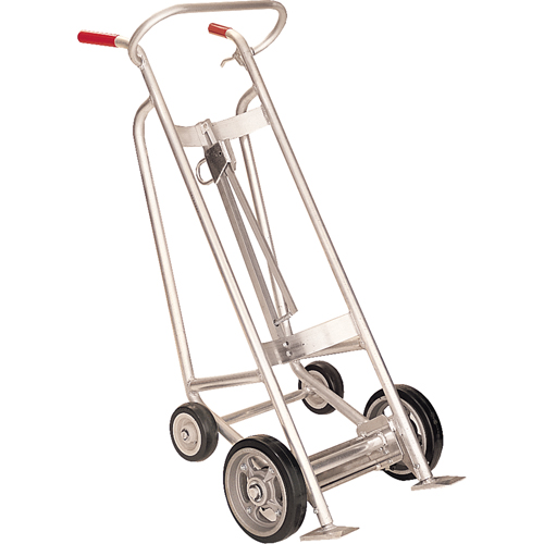 Diables pour baril avec frein manuel, Fabriqu&eacute; en Aluminium, 25 - 55 gal. US (20 - 45 gal. imp.) NTL Industrial