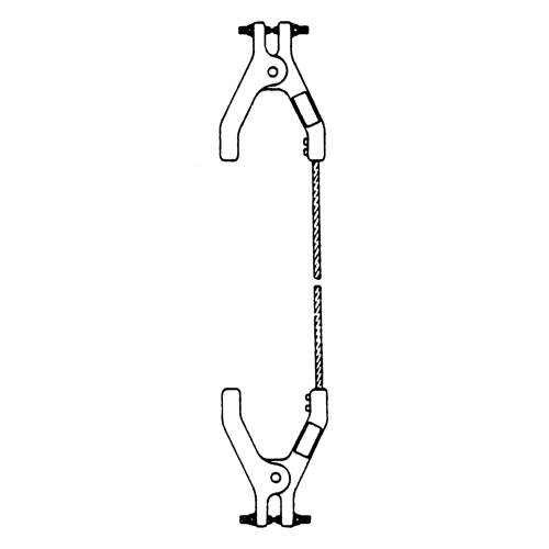 Heavy-Duty Bonding & Grounding Wire Assemblies - Two Hand Clamp Connectors NTL Industrial