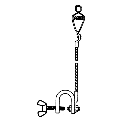 Light-Duty Bonding & Grounding Wire Assemblies - Alligator Clip & Small C-Clamps NTL Industrial