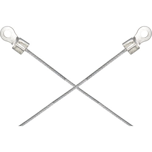 Assemblages l&eacute;gers de cables de masse et de mise &agrave; la terre - Deux raccordements a/borne d'extr&eacute;mit&eacute; de 1/4" NTL Industrial