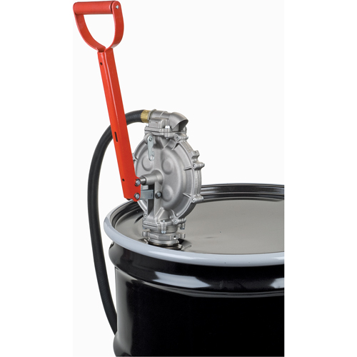 Pompe manuelle, Aluminium/Acier, 25,5 oz/course, Pour barils de 15-55 gal. NTL Industrial