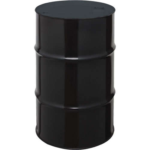 Barils en acier, 55 gal. US (45 gal. imp.), Non doubl&eacute;, Noir, Dessus ferm&eacute;, 1A1/X1.8/300, Calibre 20 NTL Industrial