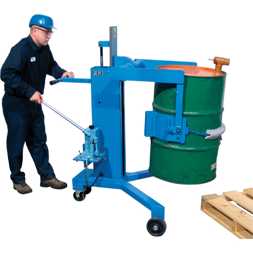 Basculeur - palettiseurs pour barils, 55 gal. US (45 gal. imp.) NTL Industrial
