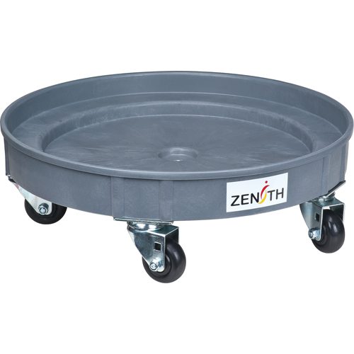 Socle roulant pour baril de confinement des fuites, 24,25" dia. X 7,625" h, Cap. de d&eacute;versement 1,5 gal. US NTL Industrial