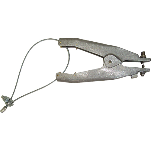 Prise de masse statique (s&eacute;rie GAT), Corps en Aluminium coul&eacute;, Pointe style cuvette en Laiton, 2 pointes style cuvette isol&eacute;es Configuration, 1-1/4" Ouverture max. NTL Industrial
