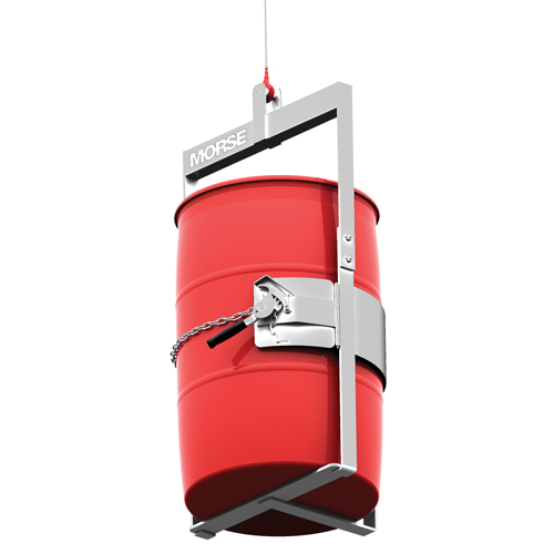 Stainless Steel Below-Hook Drum Lifter, 30 - 55 US Gal. (25 - 45 Imperial Gal.), 1000 lbs./454 kg Cap. NTL Industrial
