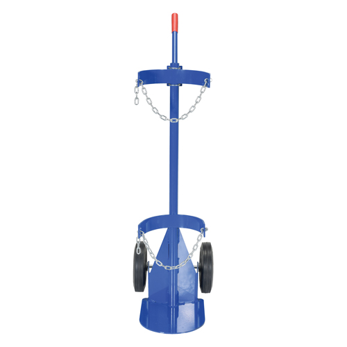 Chariot pour bouteille de gaz, Roues Caoutchouc, Base de 12" la x 15-1/2" lo, 500 lb NTL Industrial