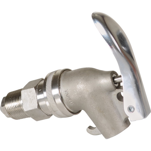 Manual Drum Faucet, Stainless Steel, 3/4" NPT NTL Industrial