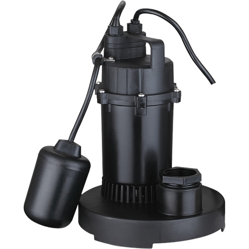 Pompe de puisard submersible thermoplastique, 2560 gal./h, 115 V, 4,6 A, 1/3 CV NTL Industrial