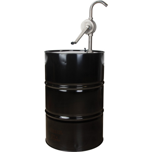 Pompe rotative pour baril, Acier inoxydable, Pour capacit&eacute; 55 gal., 12 oz/course NTL Industrial